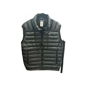 Patagonia Down Goose Vest Mens Small Black Full Zip Puffer Winter Light 84621